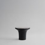 Trumpet-pöytä, matala - Silver Travertine 1