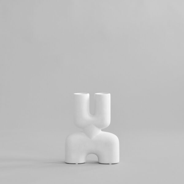 Cobra Vase Double, Mini - Bone White – tuotekuva