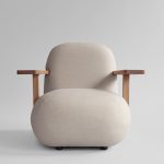 Toe Chair -käsinojallinen nojatuoli - Teak / Warm Ash 1