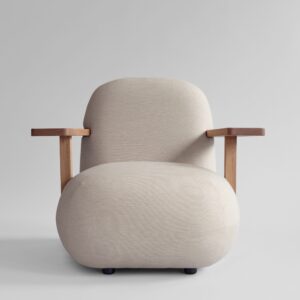 Toe Chair -käsinojallinen nojatuoli - Teak / Warm Ash