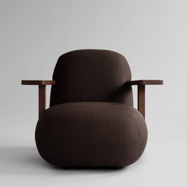 Toe Chair Armrest - Classic Brown Oak / Dark Brown – tuotekuva