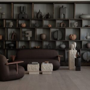 Toe Chair Armrest - Classic Brown Oak / Dark Brown – miljöökuva