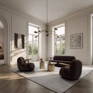 Toe-sohva - Classic Brown Oak / Dark Brown – miljöökuva