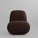 Toe Chair, Flat - Tummanruskea 1