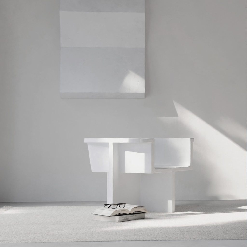 Brutus Lounge Chair - Bone White